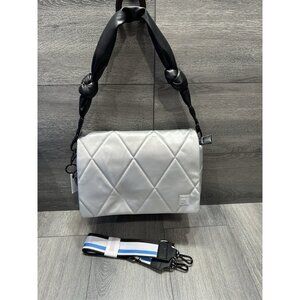 Shawn Killinger x IHKWIP Knotted Shoulder Bag Two Straps Metallic Silver A629774
